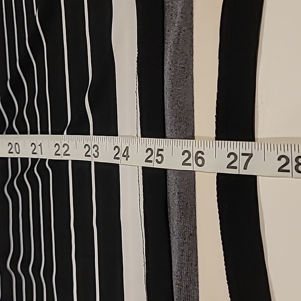 Chico's Cold Shoulder Striped Tunic Black White S - Picture 10 of 13